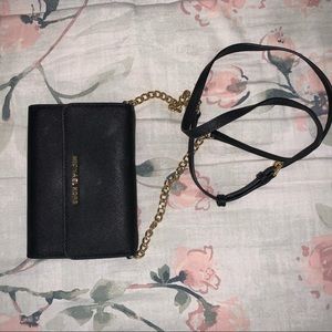 Michael Kors black wallet crossbody